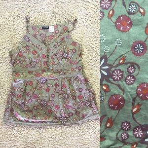 Floral Empire Waist Tank